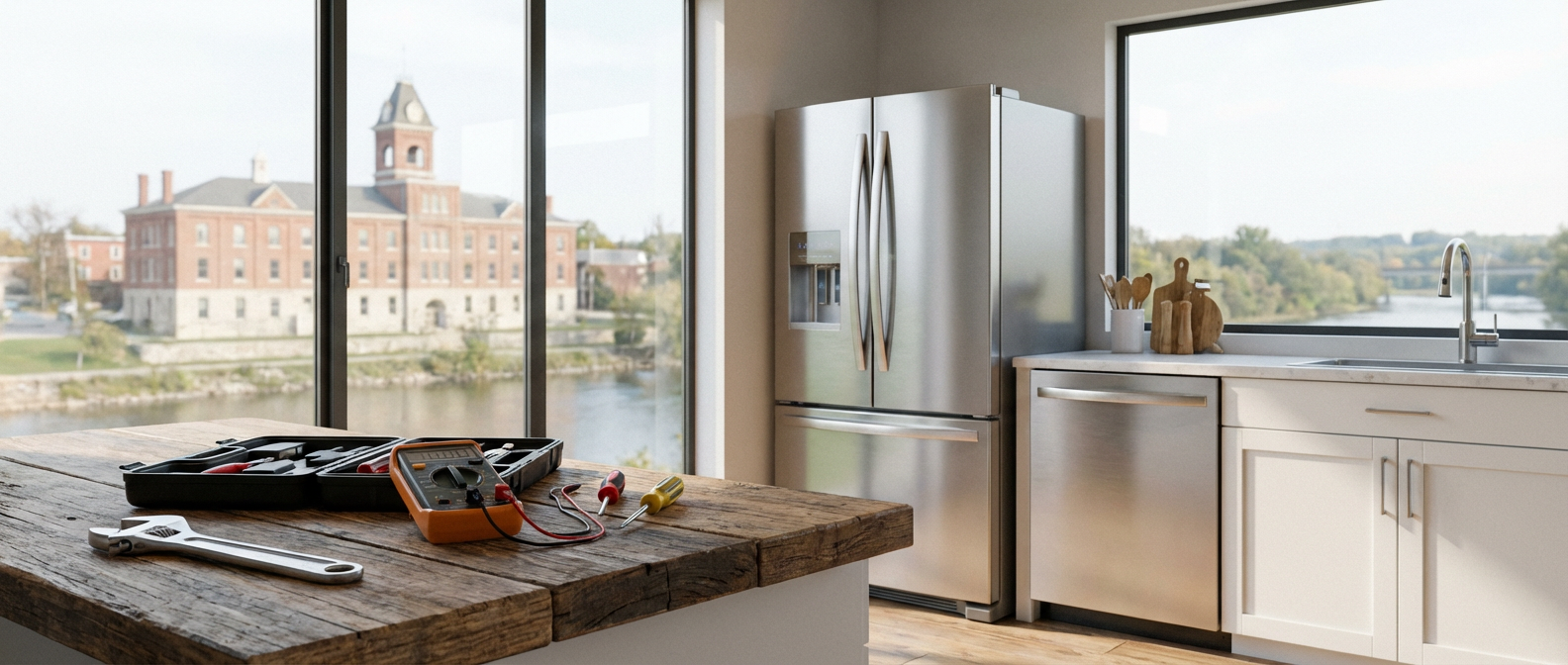 Professional Technician Repairing Appliance